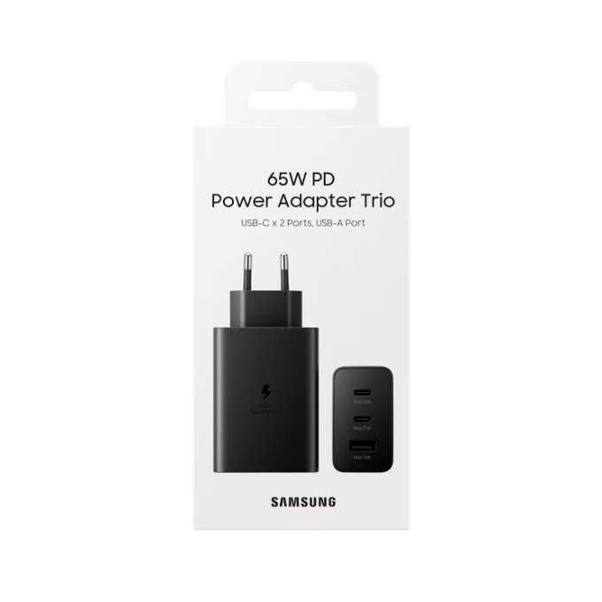 Adaptateur secteur trio Samsung de 65 W PD (Power Delivery)