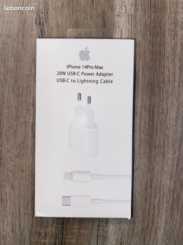 Adaptateur secteur USB-C Apple 20W avec câble USB-C