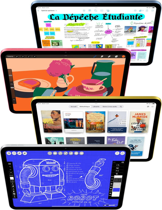 Apple iPad avec Puce A16 : Écran Liquid Retina 11 Pouces, 128 Go, Wi-FI 6 et connectivité cellulaire 5G