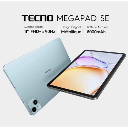 TECNO MegaPad SE 128GB – Tablette moderne et performante